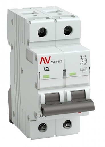 Автоматический выключатель  EKF mcb6-DC-2-02C-av 149378