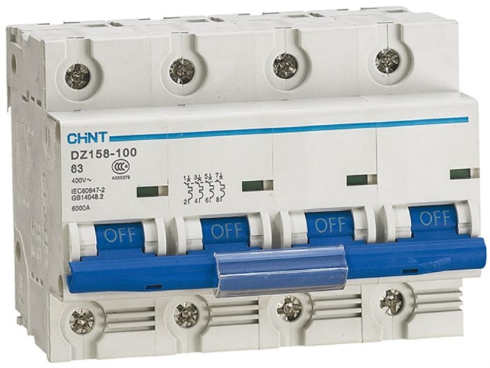 Автоматический выключатель модульный CHINT 158096 149420