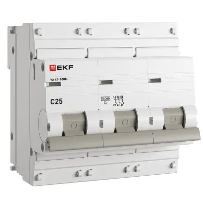 Автоматический выключатель  EKF mcb47100m-3-25C-pro 149428