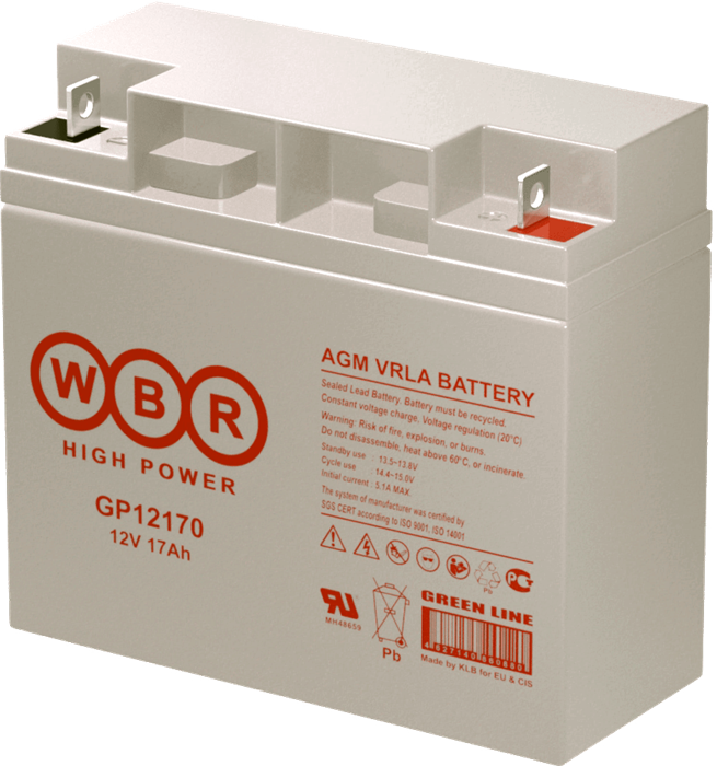 Аккумулятор;;WBR;GP12170 100626