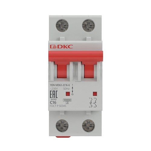 Автоматический выключатель модульный DKC MD63-2D4-10 149465