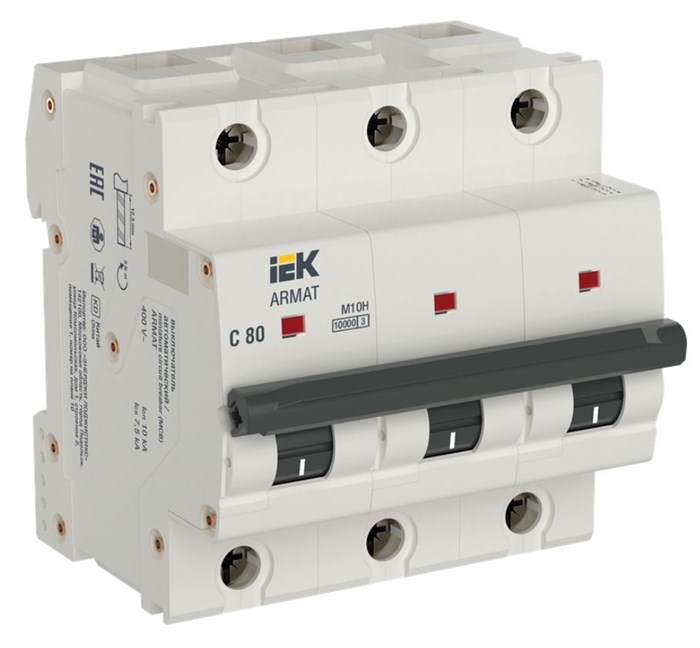 Автоматический выключатель  IEK AR-M10H-3-C080 149468