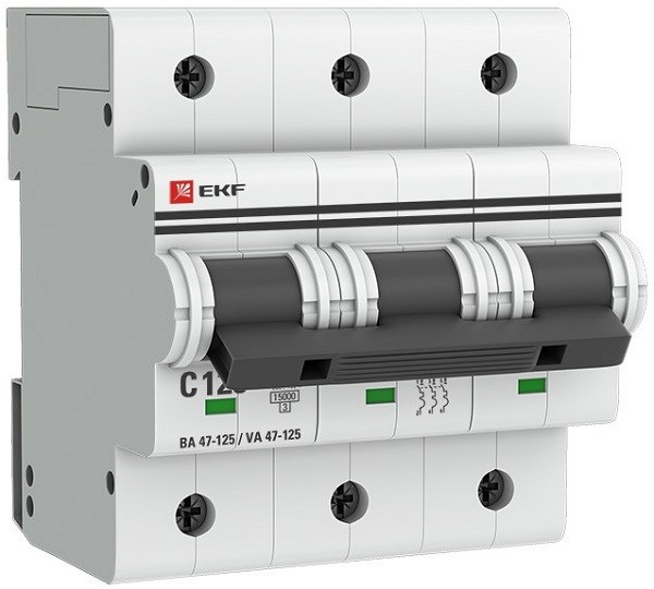 Автоматический выключатель  EKF mcb47125-3-125C 149478