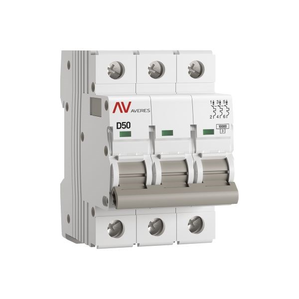 Автоматический выключатель  EKF mcb10-3-50D-av 149522