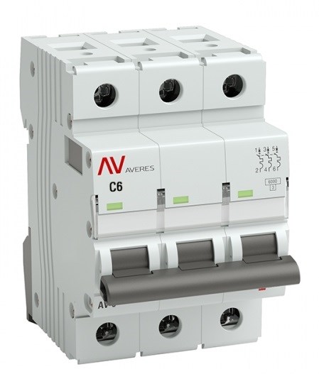 Автоматический выключатель  EKF mcb6-DC-3-06C-av 149531