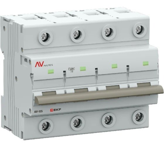 Автоматический выключатель  EKF mcb125-4-125C-av 149569