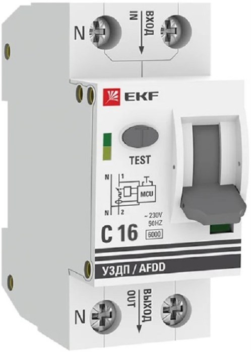 Устройство защиты от дугового пробоя  EKF afdd-2-16C-pro 149578