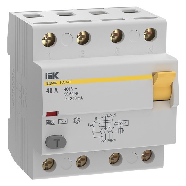 УЗО  IEK MDV20-4-040-300 149662