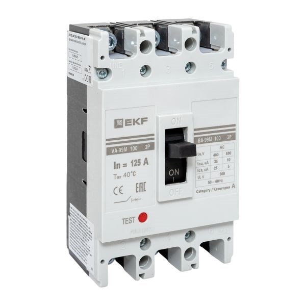 Автоматический выключатель в литом корпусе  EKF mccb99-100-125m 149983