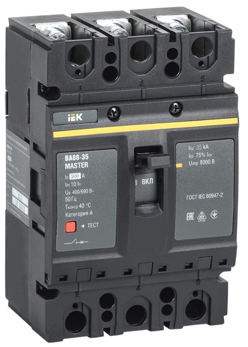 Автоматический выключатель в литом корпусе  IEK SVA30-3-0200-02 150065