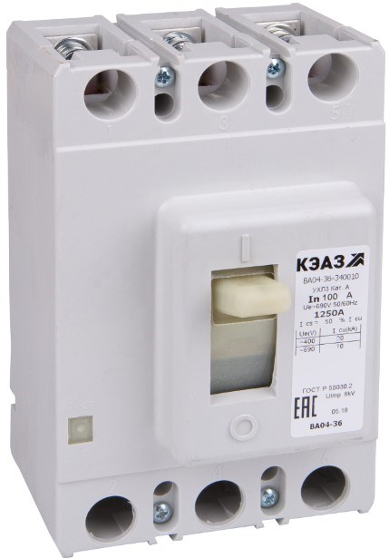 Автоматический выключатель в литом корпусе  КЭАЗ 107540 150079