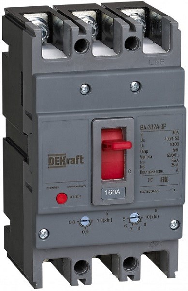 Автоматический выключатель в литом корпусе  DEKraft 28107DEK 150226