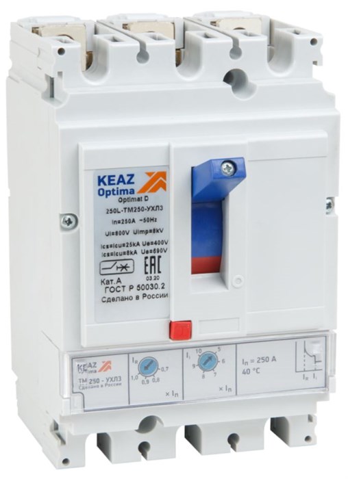 Автоматический выключатель в литом корпусе КЭАЗ 291434 150285