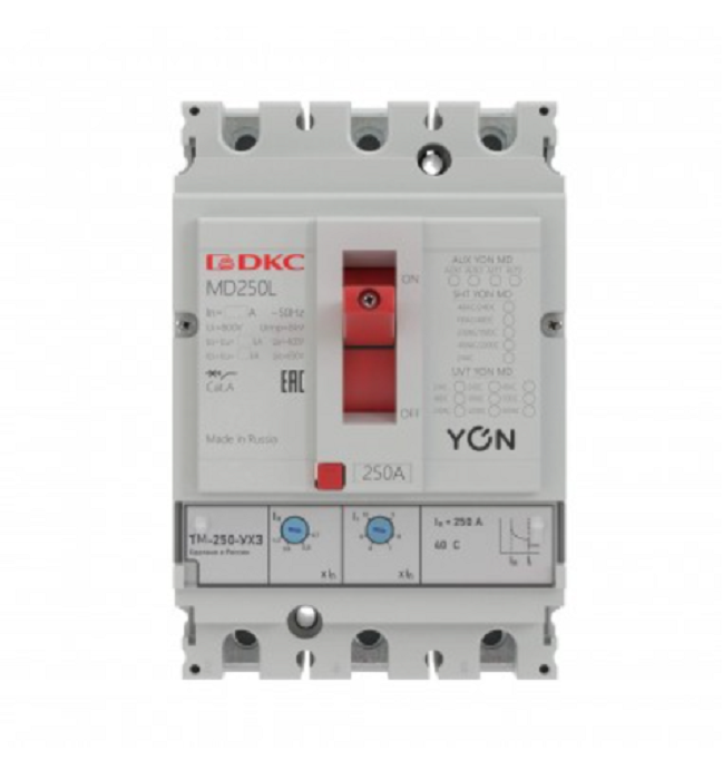 Автоматический выключатель в литом корпусе DKC MD250F-TM020 150302