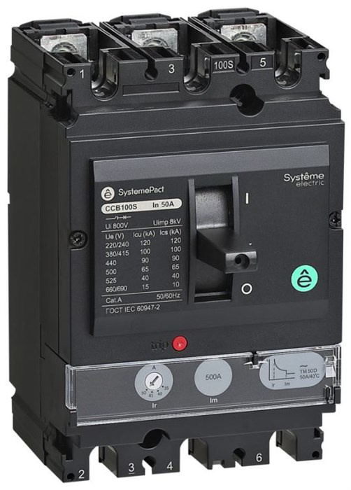 Автоматический выключатель в литом корпусе  Systeme Electric SPC100F025L3DF 150358