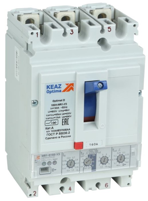 Автоматический выключатель в литом корпусе КЭАЗ 137335 150362