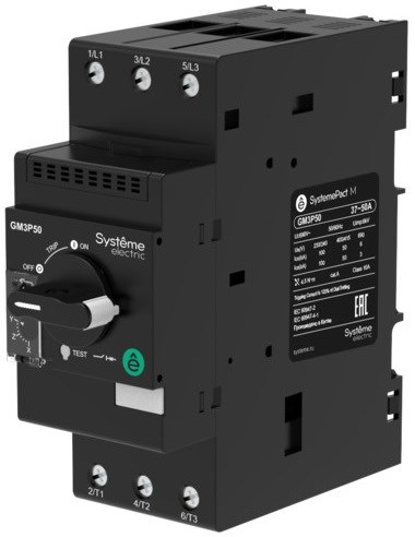 Автоматический выключатель для защиты двигателя  Systeme Electric GM3P65 150396