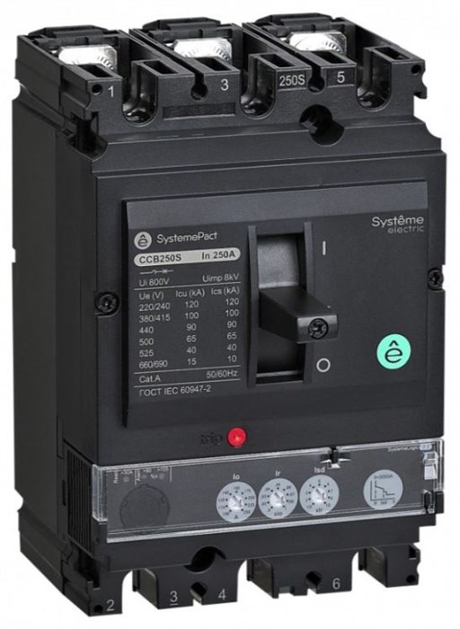 Автоматический выключатель в литом корпусе  Systeme Electric SPC100F04022L3DF 150415