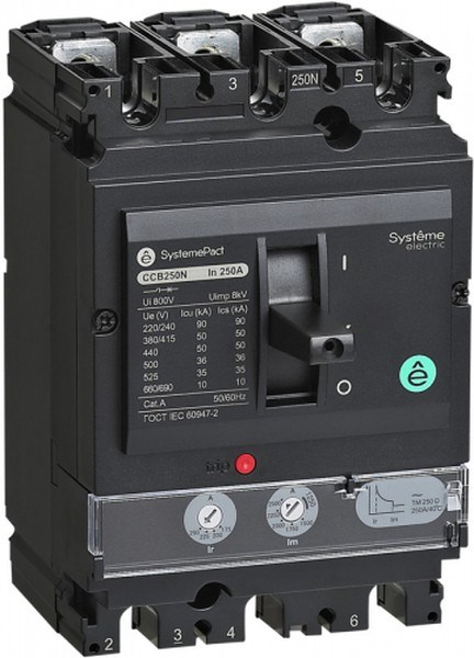 Автоматический выключатель в литом корпусе  Systeme Electric SPC250F200L3DF 150425