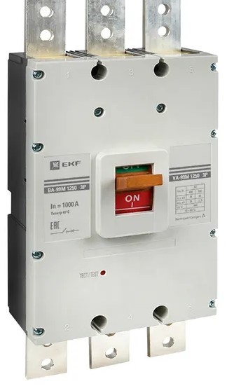 Автоматический выключатель в литом корпусе  EKF mccb99-1250-1000m 150426