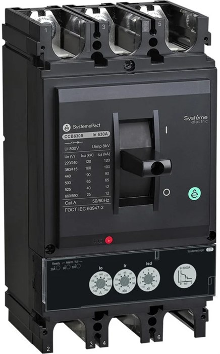 Автоматический выключатель в литом корпусе  Systeme Electric SPC630F63023L3DF 150459