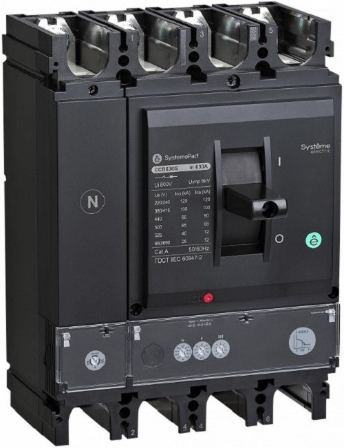 Автоматический выключатель в литом корпусе  Systeme Electric SPC630N63023L3DF 150461
