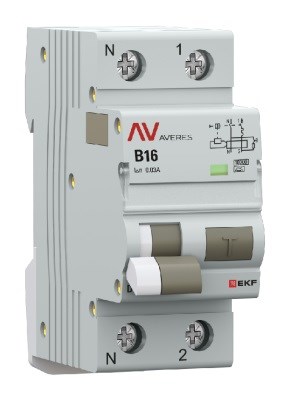 Автомат дифференциальный EKF rcbo10-1pn-16B-30-a-av 150892