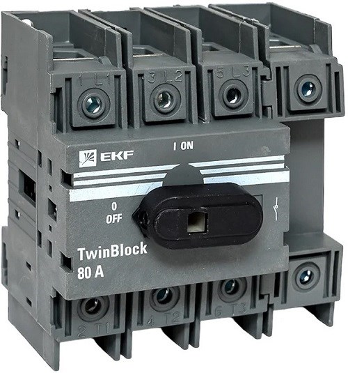 Рубильник  EKF tb-80-4p-f 151004