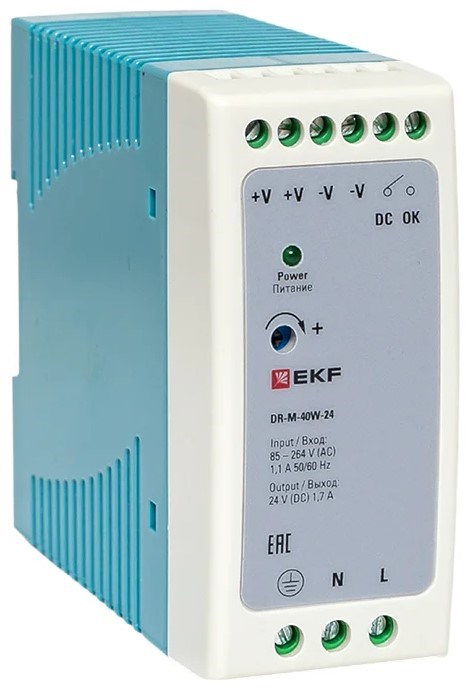 Блок питания  EKF DR-M-40W-24 151256