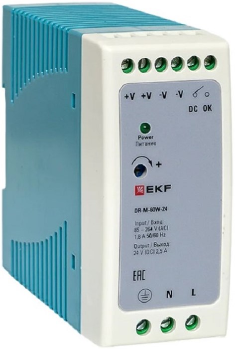 Блок питания  EKF DR-M-60W-24 151264