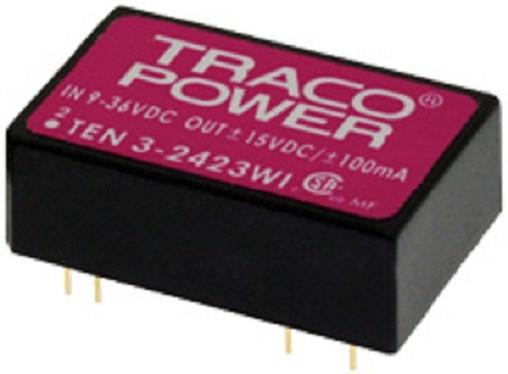 Преобразователь DC-DC модульный TRACO POWER TEN 3-2412WI 151293