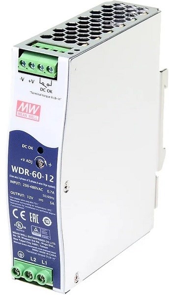 Преобразователь AC-DC сетевой Mean Well WDR-60-12 151355