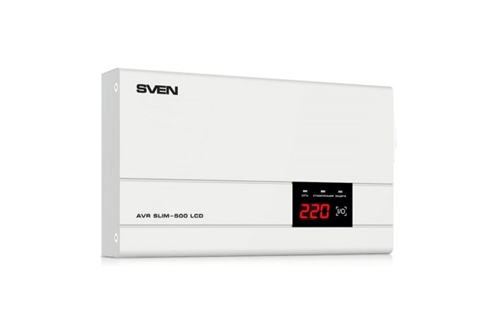 Стабилизатор  Sven AVR SLIM-500 LCD 151416