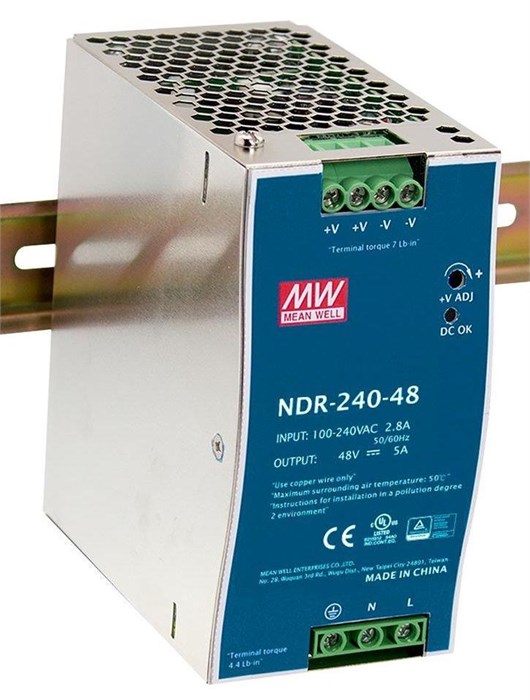 Преобразователь AC-DC сетевой Mean Well NDR-240-48 151420