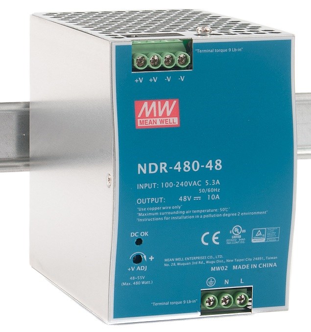 Преобразователь AC-DC сетевой Mean Well NDR-480-48 151593