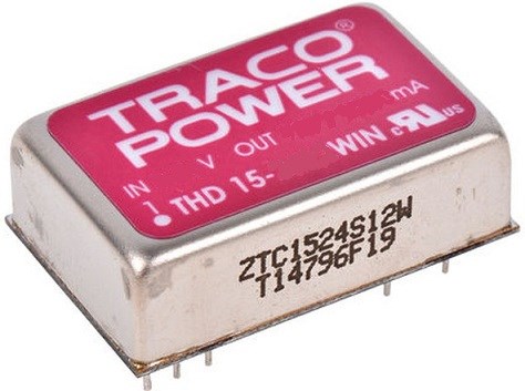 Преобразователь DC-DC модульный TRACO POWER THD 15-2423WIN 151629