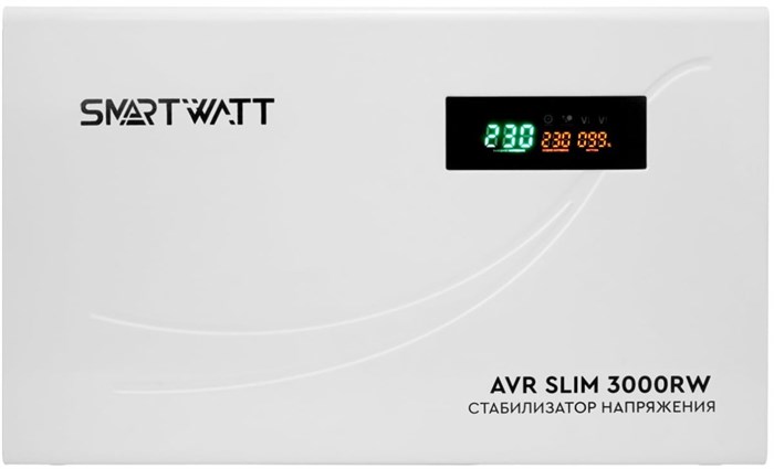 Стабилизатор напряжения SmartWatt AVR SLIM 3000RW 151696