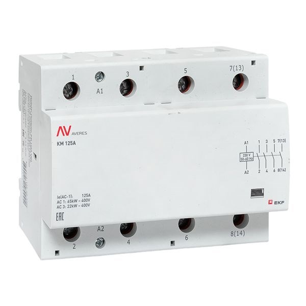 Контактор модульный EKF km-av-6-100-40-230V 152294
