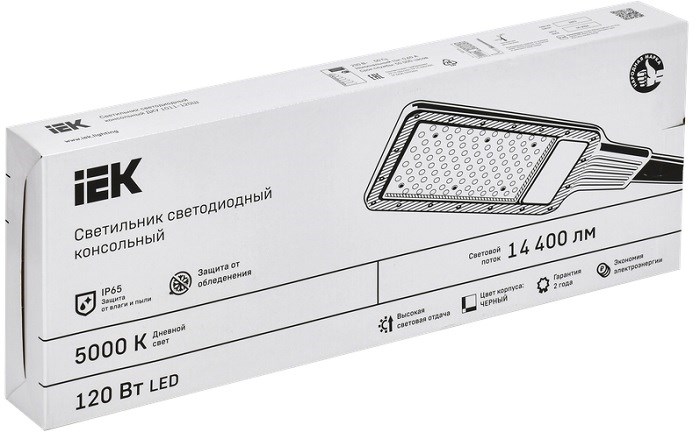 Светильник светодиодный консольный IEK LT-DKU1-1011-120-50-K03 153074