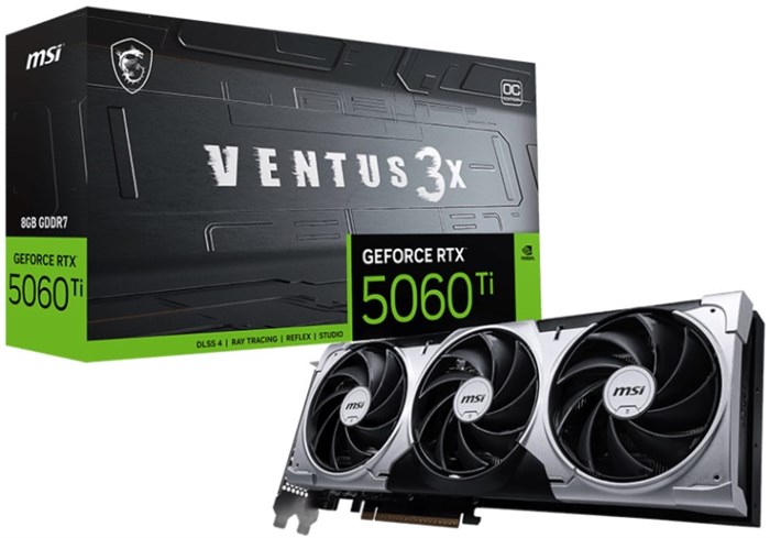 Видеокарта;MSI;GeForce;RTX;5060;TI;VENTUS;3X;OC;(RTX;5060;TI;8G;VENTUS;3X;OC) 104651