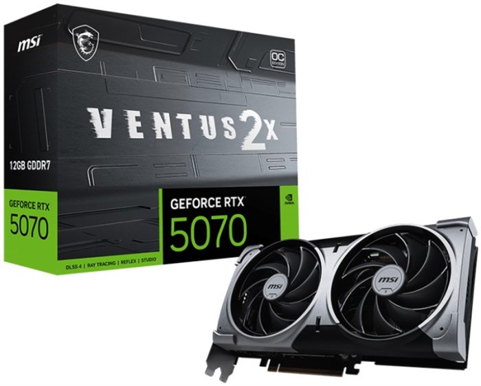 Видеокарта;MSI;GeForce;RTX;5070;VENTUS;2X;OC;(RTX;5070;12G;VENTUS;2X;OC) 104660