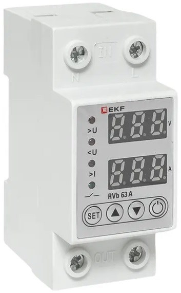 Реле напряжения EKF rvb-m63a 154637