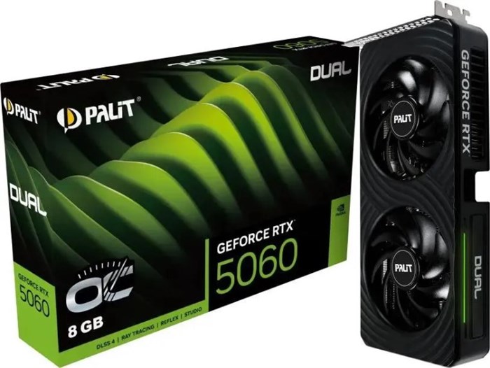 Видеокарта;Palit;GeForce;RTX;5060;DUAL;OC;(NE75060S19P1-GB2063D) 104683