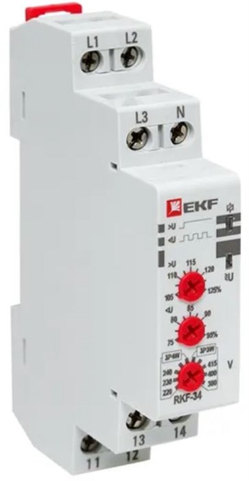Реле контроля фаз EKF rkf-34 154698