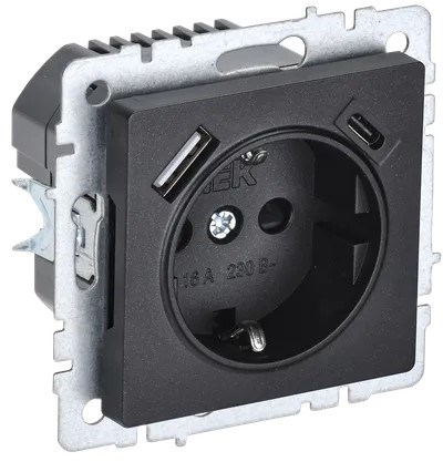 Розетка  IEK BR-R14-16-U22-018-K02 157144