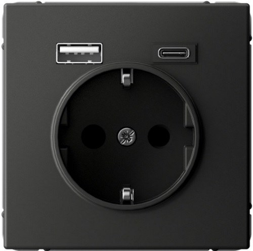 Розетка с заземлением с 2 USB  Systeme Electric GAL001432 157270