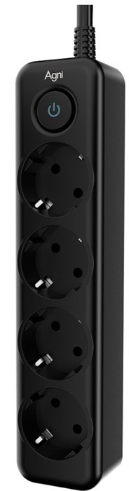 Сетевой фильтр  AGNI TP-FD4E-3m-black 157374