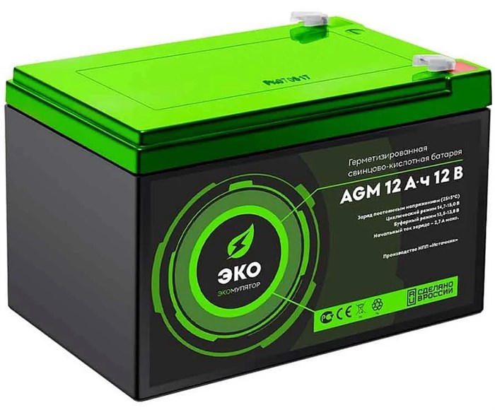 Батарея;аккумуляторная;;Источник;ЭКО;ЭКО;12-12 100735