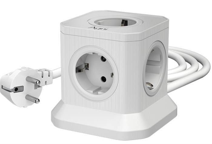 Сетевой фильтр  AGNI TP-VE4U5E-5m-white 157682