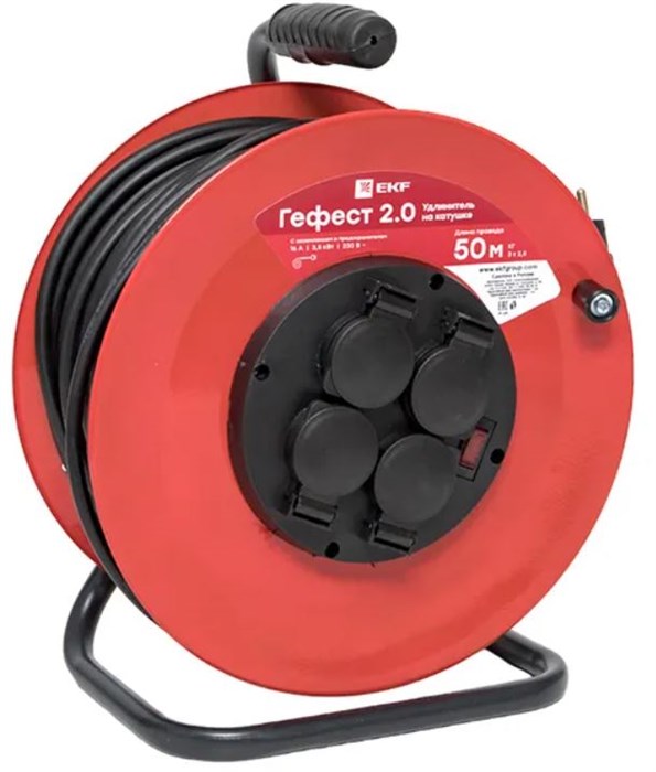 Удлинитель на катушке EKF UKG02-16-R325-4-50-IP44 158710